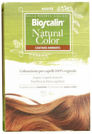 BIOSCALIN NATURAL COLOR CASTANO AMBRATO 70 G - Farmacia Sant Anna SAS del Dott. Mariani Federigo