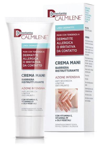 DERMOVITAMINA CALMILENE CREMA MANI BARRIERA RISTRUTTURANTE AZIONE INTENSIVA PER DERMATITE ALLERGICA O IRRITATIVA DA CONTATTO 75 ML - Farmacia Sant Anna SAS del Dott. Mariani Federigo