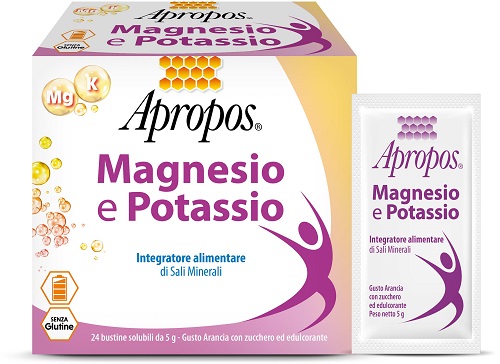 APROPOS MAGNESIO POTASSIO 24 BUSTINE DA 5 G GUSTO ARANCIA - Farmacia Sant Anna SAS del Dott. Mariani Federigo