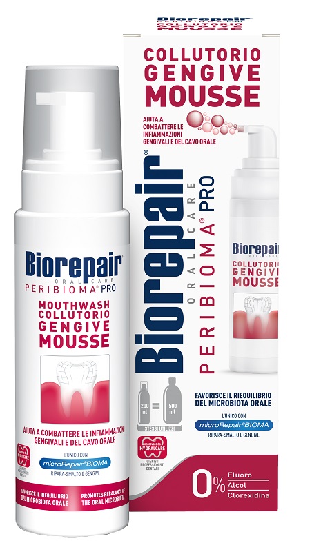 BIOREPAIR ORAL CARE PERIBIOMA PRO COLLUTORIO GENGIVE MOUSSE 200 ML - Farmacia Sant Anna SAS del Dott. Mariani Federigo