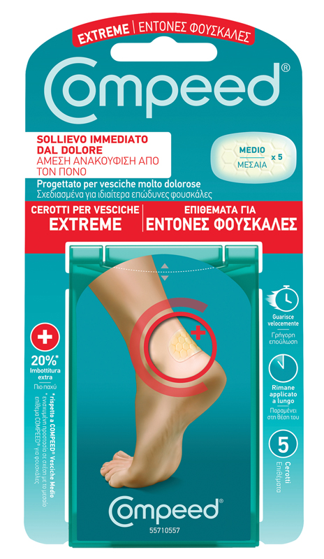 COMPEED CEROTTI PER VESCICHE EXTREME 5 PEZZI - Farmacia Sant Anna SAS del Dott. Mariani Federigo
