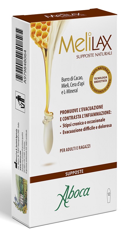 MELILAX 12 SUPPOSTE - Farmacia Sant Anna SAS del Dott. Mariani Federigo