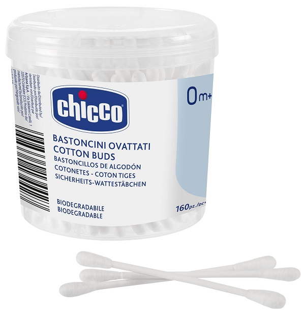 CHICCO BASTONCINI COTONATI 160 PEZZI - Farmacia Sant Anna SAS del Dott. Mariani Federigo