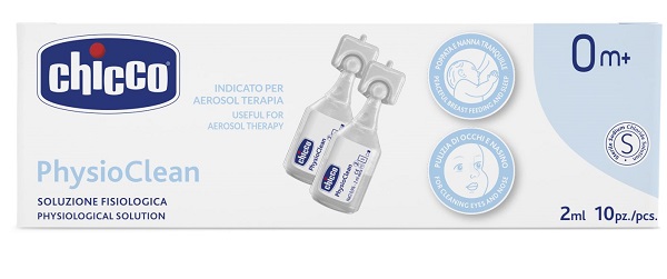 CHICCO SOLUZIONE PHYSIOCLEAN 2 ML 10 PEZZI - Farmacia Sant Anna SAS del Dott. Mariani Federigo