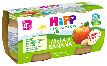 HIPP BIO OMOGENEIZZATO MELA/BANANA 2X80 G - Farmacia Sant Anna SAS del Dott. Mariani Federigo