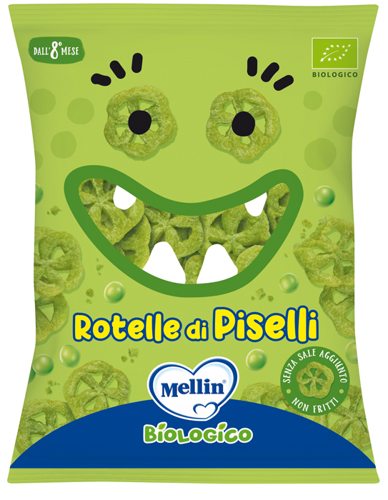 MELLIN SNACK BIO ROTELLE PISELLI 20 G - Farmacia Sant Anna SAS del Dott. Mariani Federigo