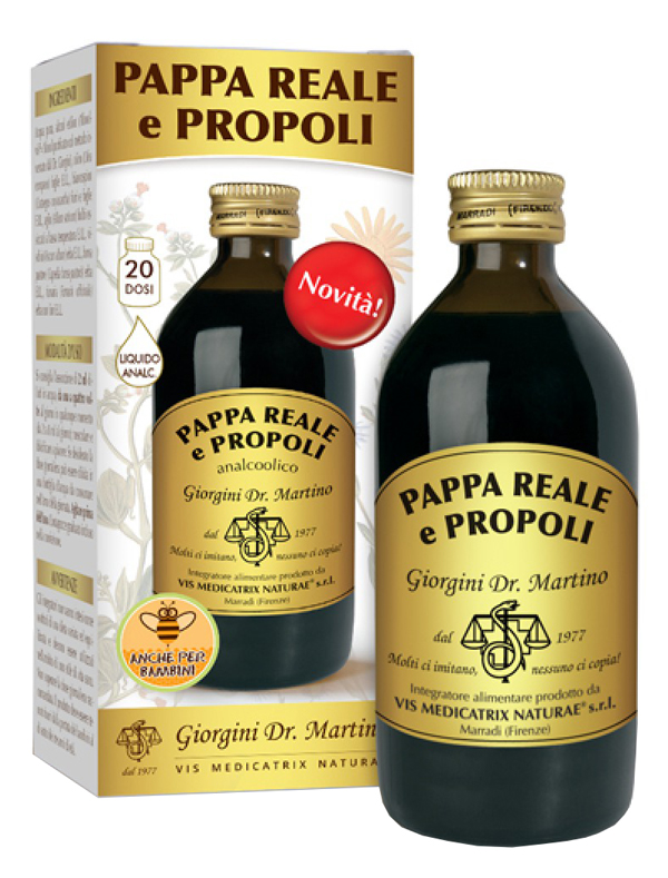 PAPPA REALE E PROPOLI ANALCOOLICO 200 ML - Farmacia Sant Anna SAS del Dott. Mariani Federigo