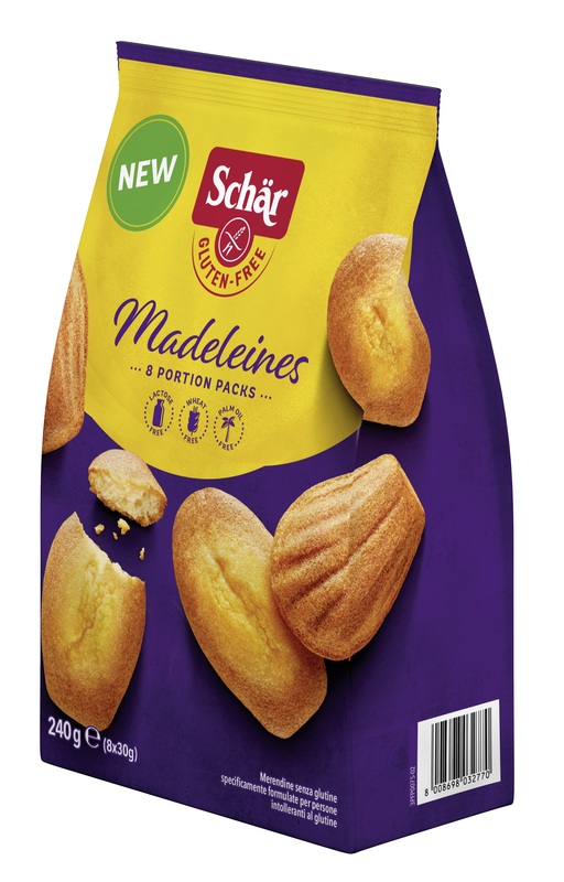 SCHAR MADELEINES SENZA LATTOSIO 8 PORZIONI DA 30 G - Farmacia Sant Anna SAS del Dott. Mariani Federigo