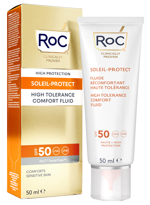 ROC FLUIDO SOLARE VISO SPF 50 ELEVATA TOLLERABILITA' 50 ML - Farmacia Sant Anna SAS del Dott. Mariani Federigo