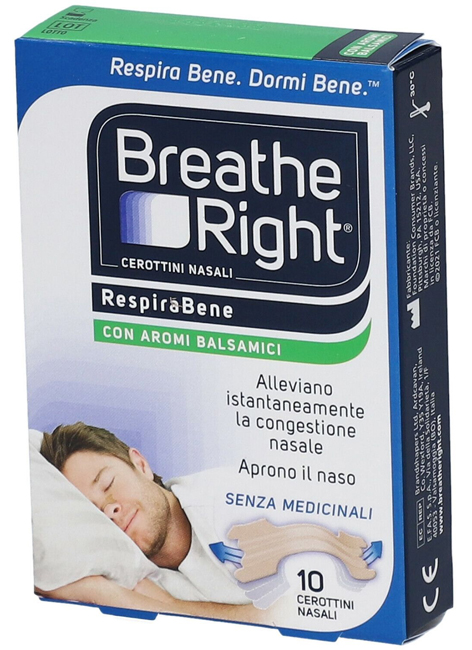 CEROTTI NASALI BREATHE RIGHT BALSAMICI 10 PEZZI - Farmacia Sant Anna SAS del Dott. Mariani Federigo
