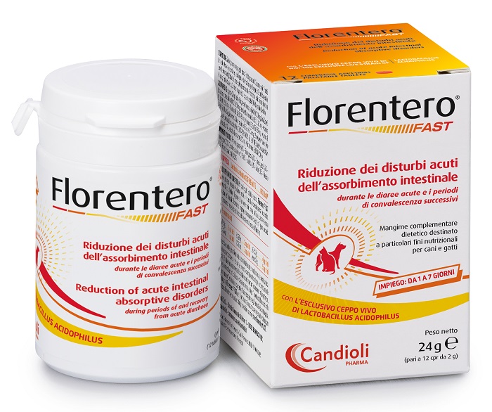 FLORENTERO FAST BARATTOLO DA 12 COMPRESSE APPETIBILI DA 2 G - Farmacia Sant Anna SAS del Dott. Mariani Federigo