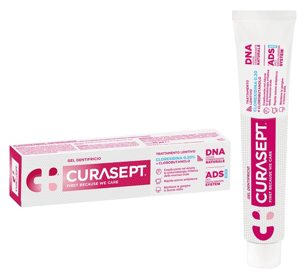 CURASEPT GEL DENTIFRICIO ADS DNA TRATTAMENTO LENITIVO 75 ML - Farmacia Sant Anna SAS del Dott. Mariani Federigo