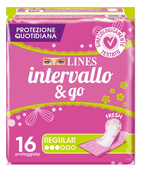 PROTEGGISLIP LINES INTERVALLO FRESH&GO RIPIEGATI 16 PEZZI - Farmacia Sant Anna SAS del Dott. Mariani Federigo