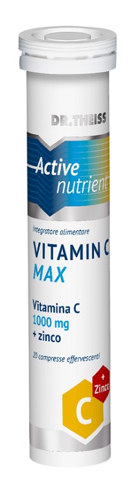 THEISS ACTIVE NUTRIENT VIT C MAX 20 COMPRESSE EFFERVESCENTI LIMONE 80 G - Farmacia Sant Anna SAS del Dott. Mariani Federigo
