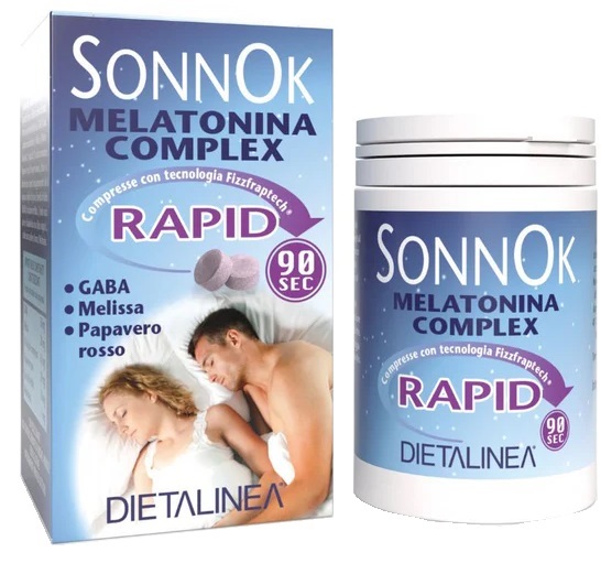 DIETALINEA SONNOK MELATONINA RAPID 60 COMPRESSE - Farmacia Sant Anna SAS del Dott. Mariani Federigo
