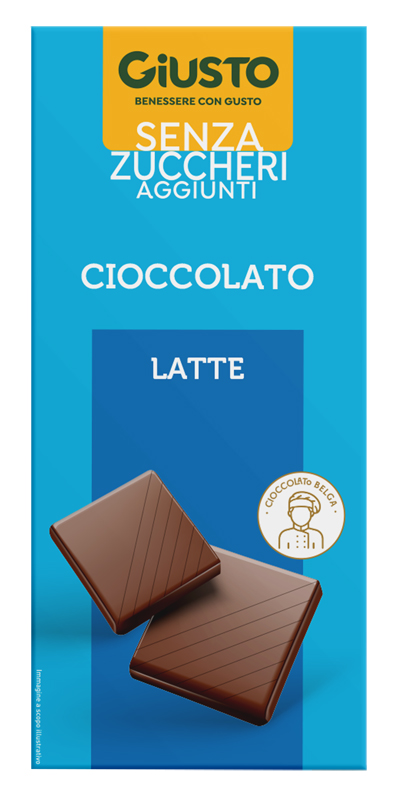 GIUSTO SENZA ZUCCHERO TAVOLETTA CIOCCOLATO LATTE 85 G - Farmacia Sant Anna SAS del Dott. Mariani Federigo