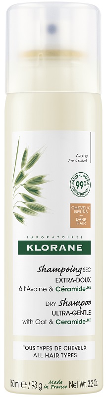 KLORANE SHAMPOO SECCO EXTRA DELICATO AVENA&CERAMIDE CAPELLI SCURI 150 ML - Farmacia Sant Anna SAS del Dott. Mariani Federigo