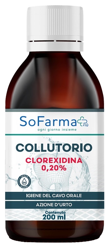COLLUTORIO CLOREXIDINA 0,20% 200 ML SOFARMAPIU' - Farmacia Sant Anna SAS del Dott. Mariani Federigo